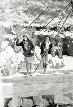 Girls on Bridge at Orient - San Luis Valley Historical Society