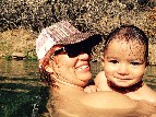 Family enjoying Soaking Pond - 